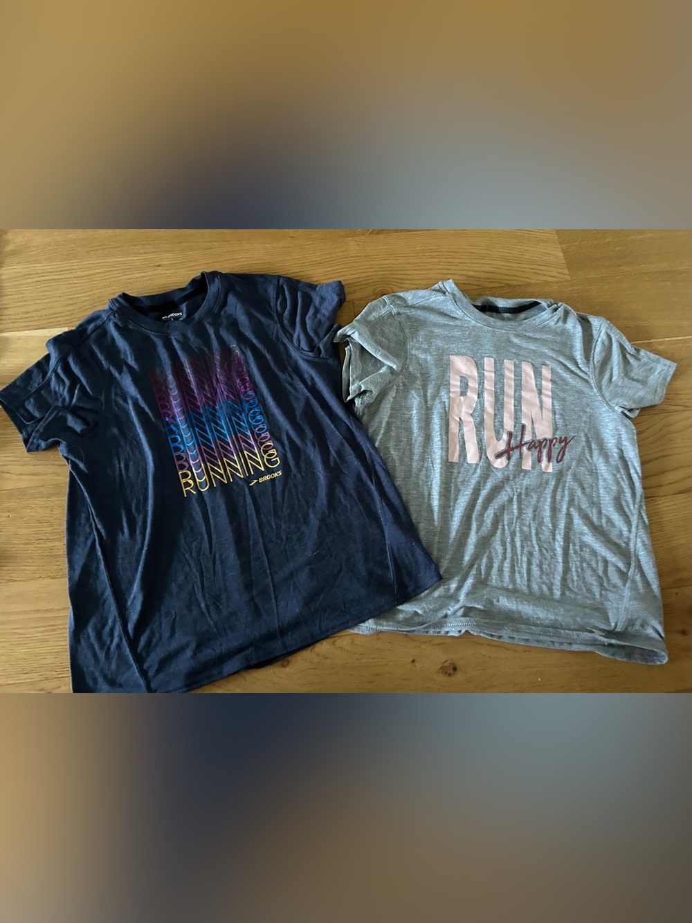 Brooks Women Navy and Gray Short-Sleeve Running Tees